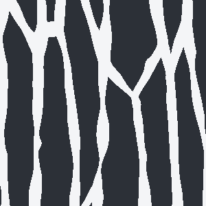 Bark, flat pattern seen from above