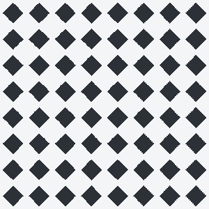 Knurl, flat pattern seen from above