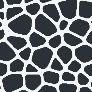 Rubble wall, flat pattern seen from above