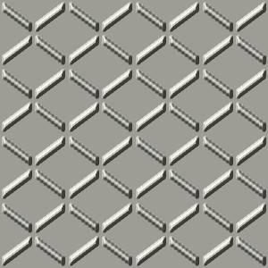 Tread, 3D relief view, shaded